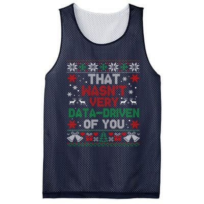 That WasnT Very Data Driven Of You Christmas Funny Xmas Mesh Reversible Basketball Jersey Tank