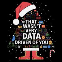 That WasnT Very Data Driven Of You Data Analysts Ugly Xmas Tree 7-Panel Snapback Hat