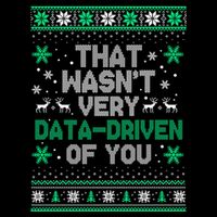 That WasnT Very Data Driven Of You Christmas Funny Xmas Metallic Star Ornament