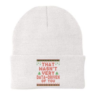 That WasnT Very Datadriven Of You Ugly Sweater Style Christmas Knit Cap Winter Beanie