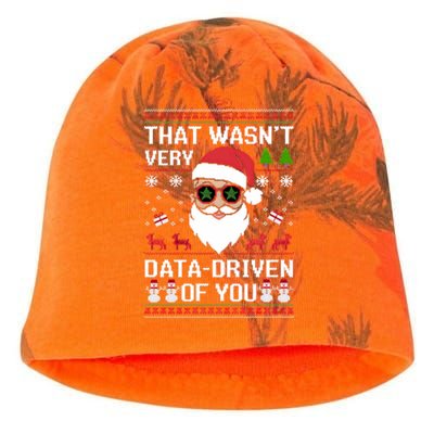 That WasnT Very Data Driven Of You Ugly Christmas Sweaters Kati - Camo Knit Beanie