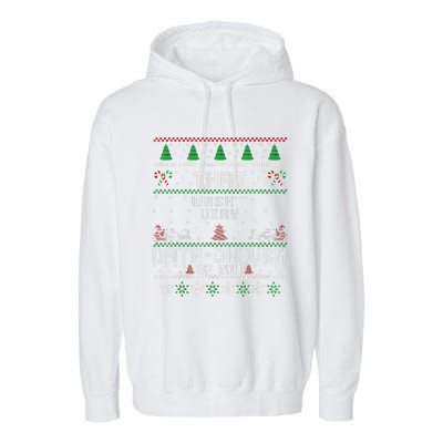 That WasnT Very Data Driven Of You Christmas Xmas Pajamas Garment-Dyed Fleece Hoodie