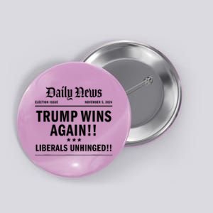 Trump Won Victory Wins Headline Trump 2024 Landslide Victory Button