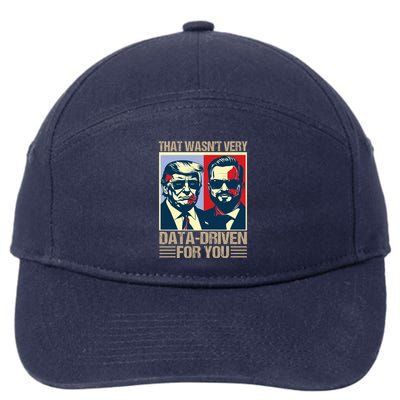 That WasnT Very Data Driven Of You Christmas Xmas Pajamas 7-Panel Snapback Hat