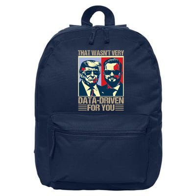 That WasnT Very Data Driven Of You Christmas Xmas Pajamas 16 in Basic Backpack