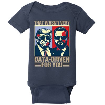 That WasnT Very Data Driven Of You Christmas Xmas Pajamas Baby Bodysuit