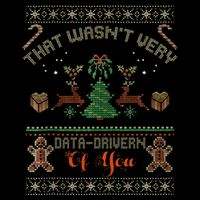 That WasnT Very Data Driven Of You Ugly Christmas Sweaters Metallic Star Ornament