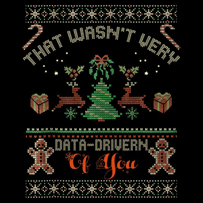 That WasnT Very Data Driven Of You Ugly Christmas Sweaters Metallic Star Ornament