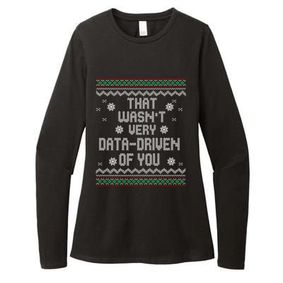 That WasnT Very Data Driven Of You Christmas Xmas Pajamas Womens CVC Long Sleeve Shirt