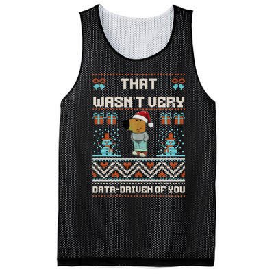 That WasnT Very Data Driven Of You Ugly Christmas Sweaters Mesh Reversible Basketball Jersey Tank