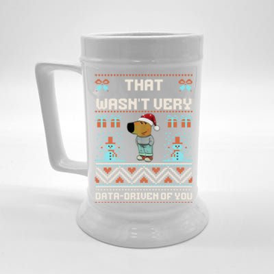 That WasnT Very Data Driven Of You Ugly Christmas Sweaters Beer Stein