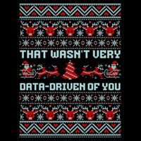 That WasnT Very Data Driven Of You Ugly Christmas Sweaters Metallic Star Ornament