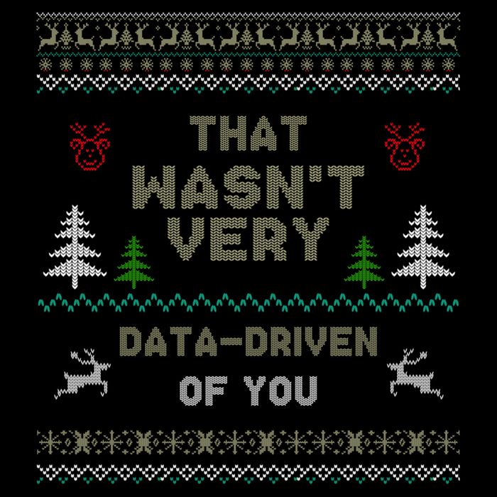 That WasnT Very Data Driven Of You Ugly Christmas Sweaters Metallic Star Ornament