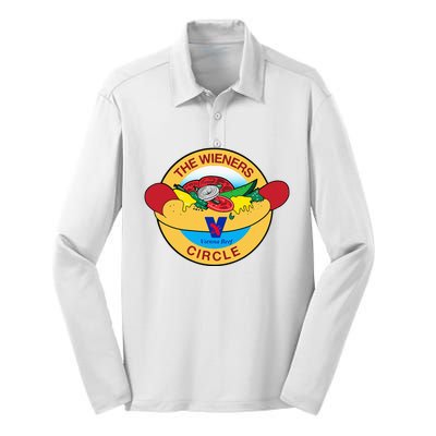 The Wieners Vienna Beef Circle Silk Touch Performance Long Sleeve Polo