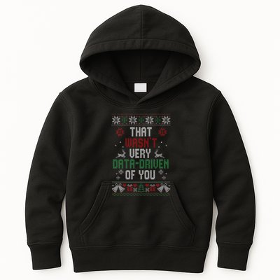 That WasnT Very Data Driven Of You Christmas Xmas Pajamas Kids Hoodie