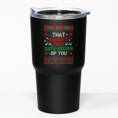 That WasnT Very Data Driven Of You Ugly Sweater Christmas Tumbler