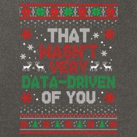 That WasnT Very Data Driven Of You Ugly Sweater Christmas Cotton Canvas Backpack