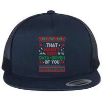 That WasnT Very Data Driven Of You Ugly Sweater Christmas Flatbill Hat