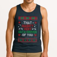 That WasnT Very Data Driven Of You Ugly Sweater Christmas Tank Top