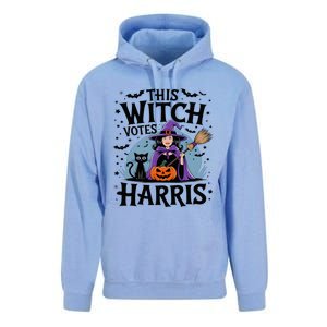 This Witch Votes Harris Funny Halloween Kamala Witchy Witch Unisex Surf Hoodie