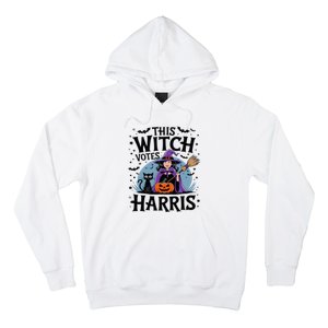 This Witch Votes Harris Funny Halloween Kamala Witchy Witch Hoodie