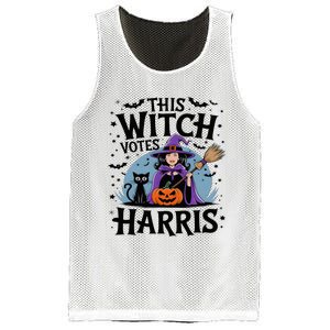 This Witch Votes Harris Funny Halloween Kamala Witchy Witch Mesh Reversible Basketball Jersey Tank