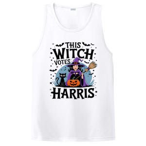 This Witch Votes Harris Funny Halloween Kamala Witchy Witch PosiCharge Competitor Tank