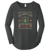 That WasnT Very Data Driven Of You Ugly Christmas Sweaters Women's Perfect Tri Tunic Long Sleeve Shirt