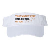 That WasnT Very Data Driven Of You Funny Data Analysts Valucap Bio-Washed Visor