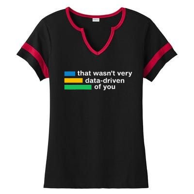 That WasnT Very Datadriven Of You Data Analyst Geek Ladies Halftime Notch Neck Tee