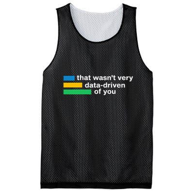 That WasnT Very Datadriven Of You Data Analyst Geek Mesh Reversible Basketball Jersey Tank