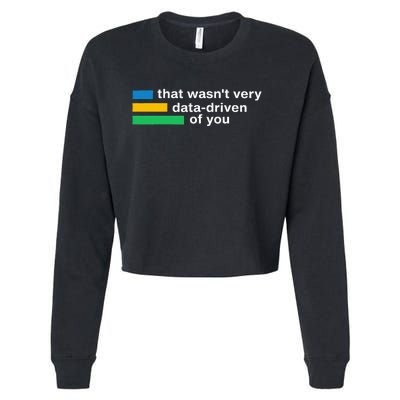 That WasnT Very Datadriven Of You Data Analyst Geek Cropped Pullover Crew