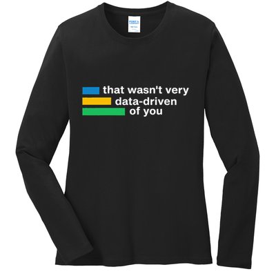 That WasnT Very Datadriven Of You Data Analyst Geek Ladies Long Sleeve Shirt
