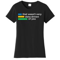 That WasnT Very Datadriven Of You Data Analyst Geek Women's T-Shirt