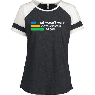 That WasnT Very Datadriven Of You Data Analyst Geek Enza Ladies Jersey Colorblock Tee