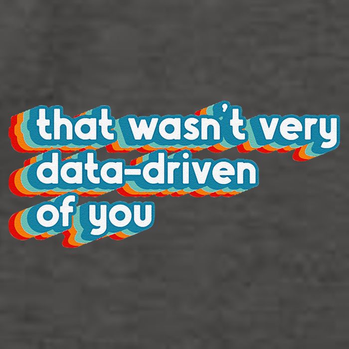That WasnT Very Data Driven Of You Funny Data Analyst Geek Vector Backpack