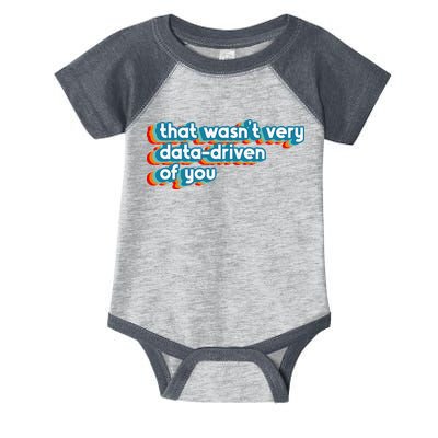 That WasnT Very Data Driven Of You Funny Data Analyst Geek Infant Baby Jersey Bodysuit