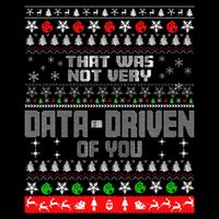 That WasnT Very Data Driven Of You Ugly Sweater Christmas 7-Panel Snapback Hat