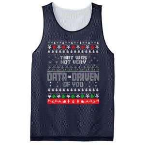 That WasnT Very Data Driven Of You Ugly Sweater Christmas Mesh Reversible Basketball Jersey Tank