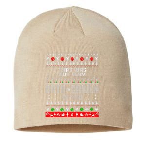 That WasnT Very Data Driven Of You Ugly Sweater Christmas Sustainable Beanie