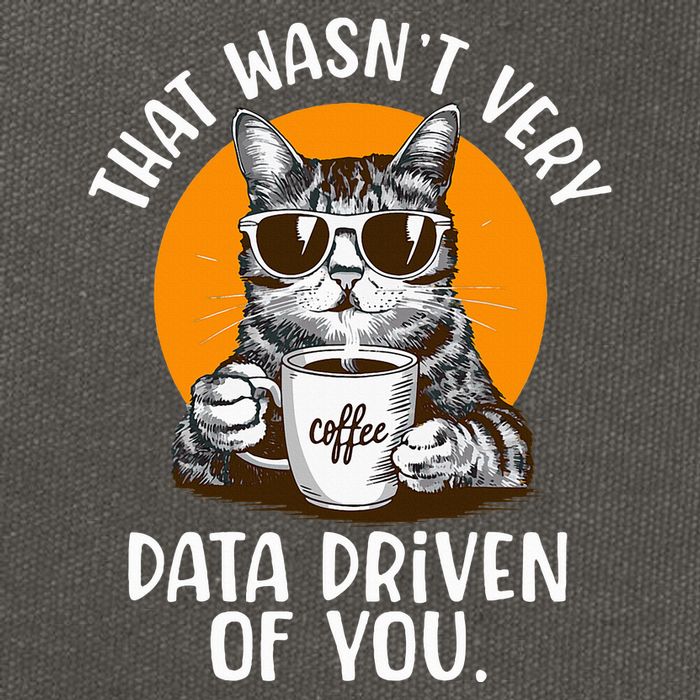 That WasnT Very Data Driven Of You Funny Data Analyst Cotton Canvas Backpack