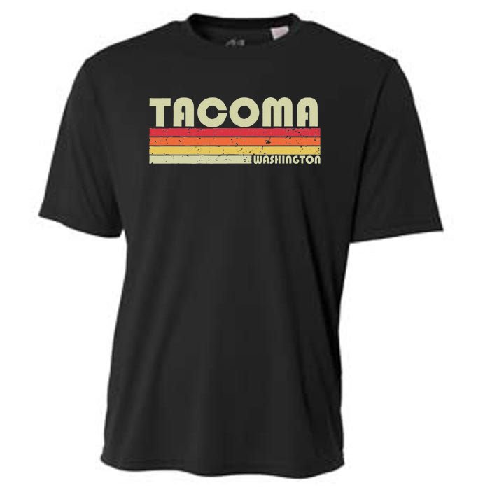 Tacoma Wa Washington Funny City Home Roots Gift Retro 80s Cooling Performance Crew T-Shirt