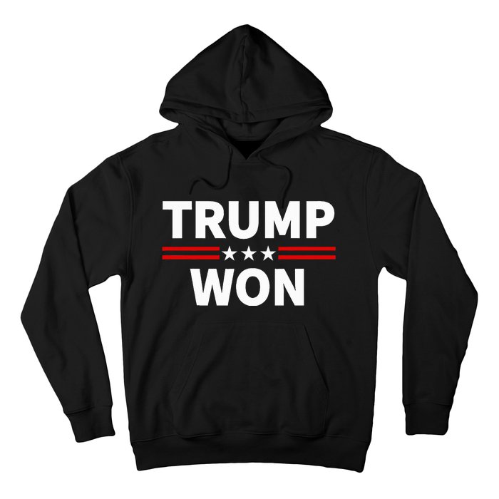 Trump Won Win The 2024 President 47th Election Hoodie