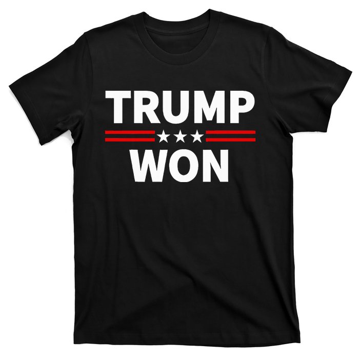 Trump Won Win The 2024 President 47th Election T-Shirt