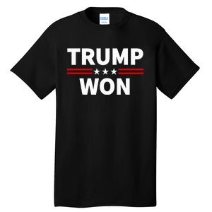 Trump Won Win The 2024 President 47th Election Tall T-Shirt