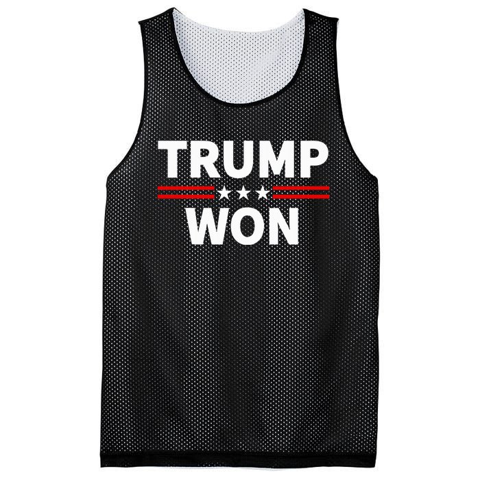 Trump Won Win The 2024 President 47th Election Mesh Reversible Basketball Jersey Tank