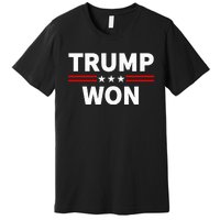 Trump Won Win The 2024 President 47th Election Premium T-Shirt