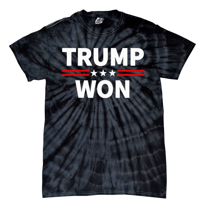 Trump Won Win The 2024 President 47th Election Tie-Dye T-Shirt