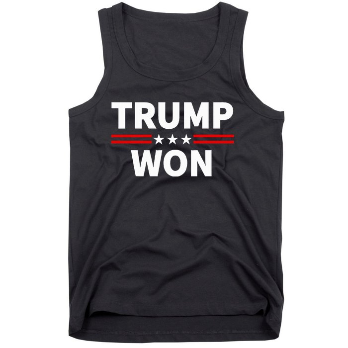 Trump Won Win The 2024 President 47th Election Tank Top