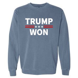 Trump Won Win The 2024 President 47th Election Garment-Dyed Sweatshirt